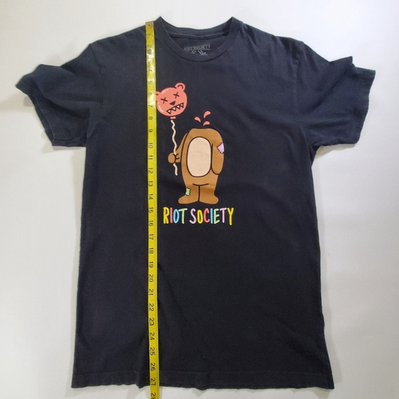 2018 * Riot Society Bear Balloon Head Graphic Tee Black Size M - Picture 8 of 9